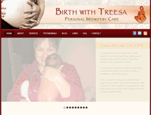 Tablet Screenshot of birthwithtreesa.com